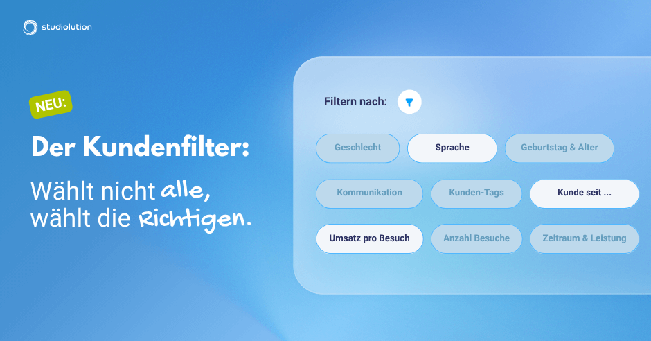 Kundenfilter für studiolution